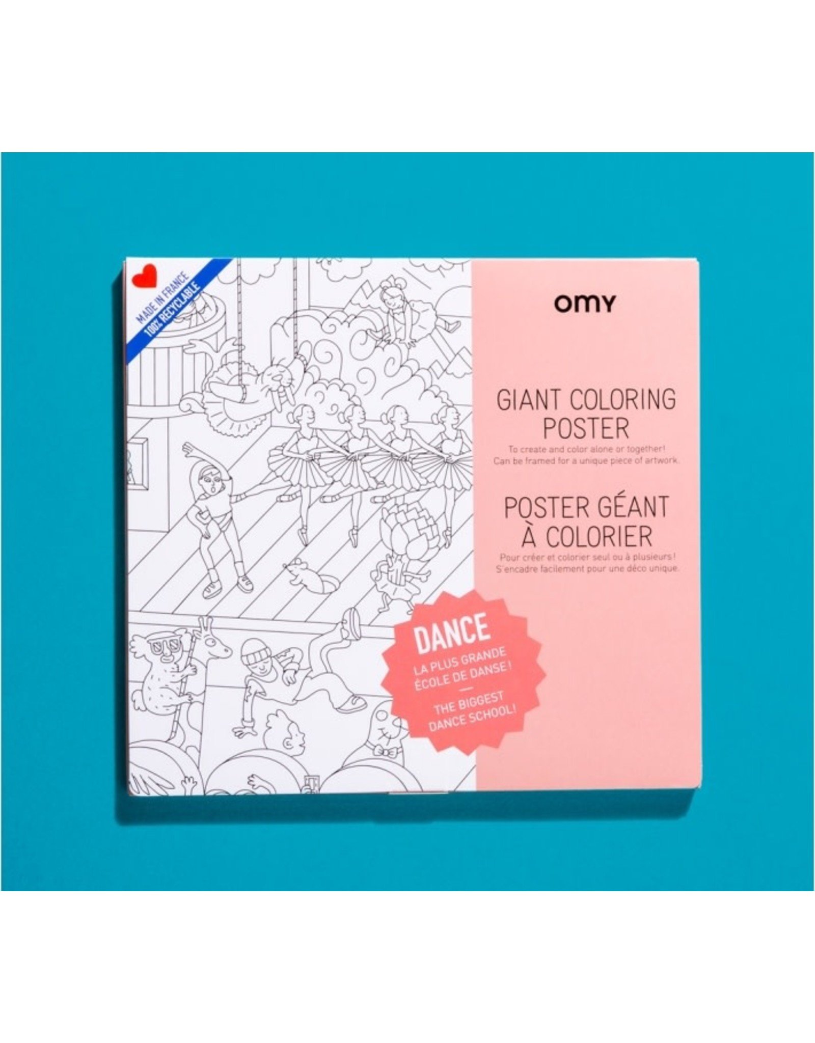 OMY Coloring poster - dance - 70x100