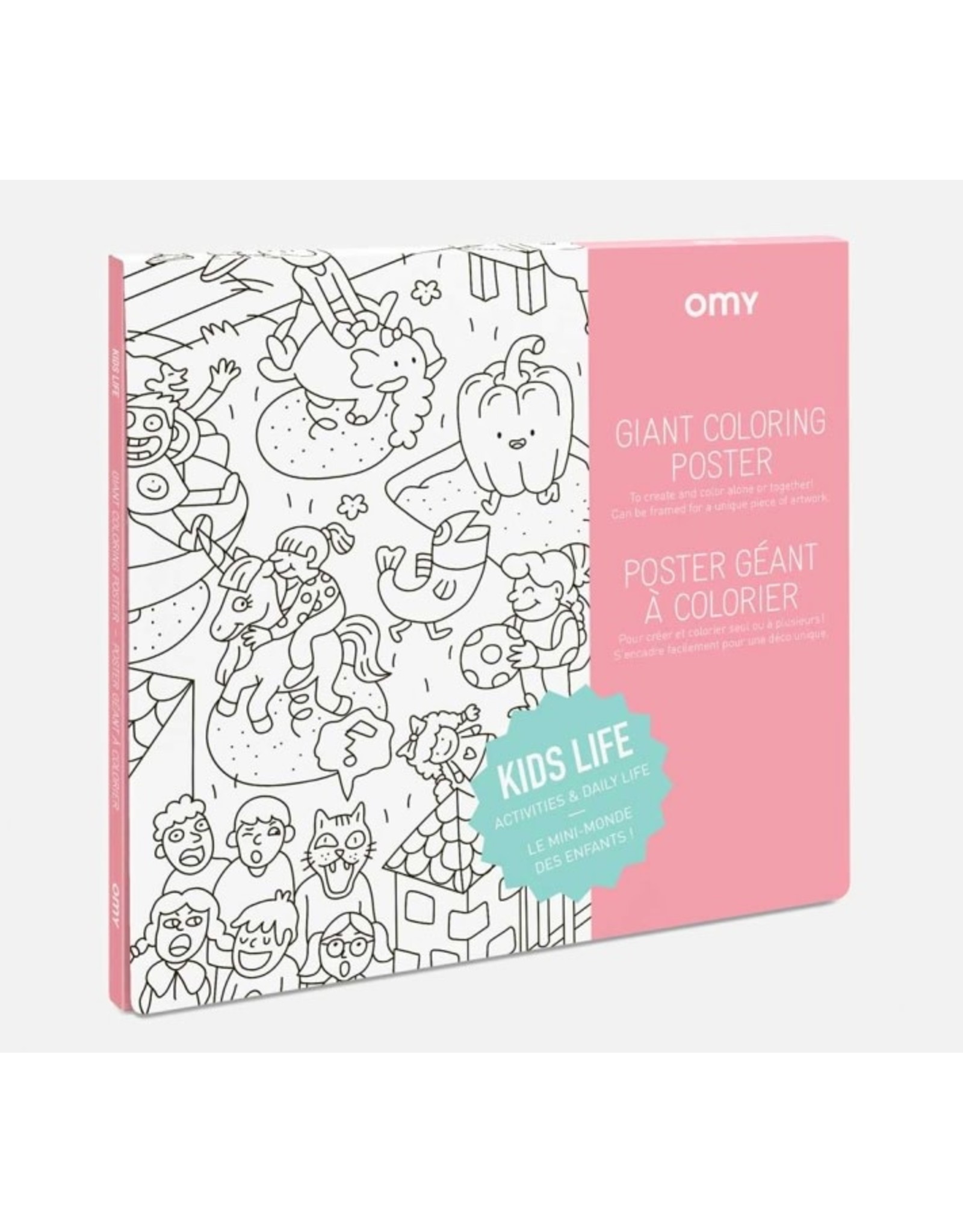 OMY Coloring poster - kids life - 70x100