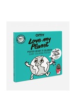 OMY Coloring poster - love my planet - 70x100