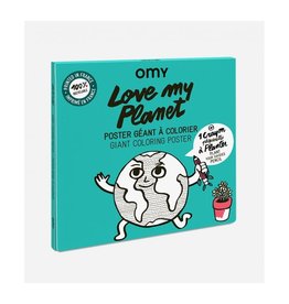 OMY Coloring poster - love my planet - 70x100