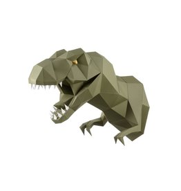 Wizardi 3D model - papercraft dino groen