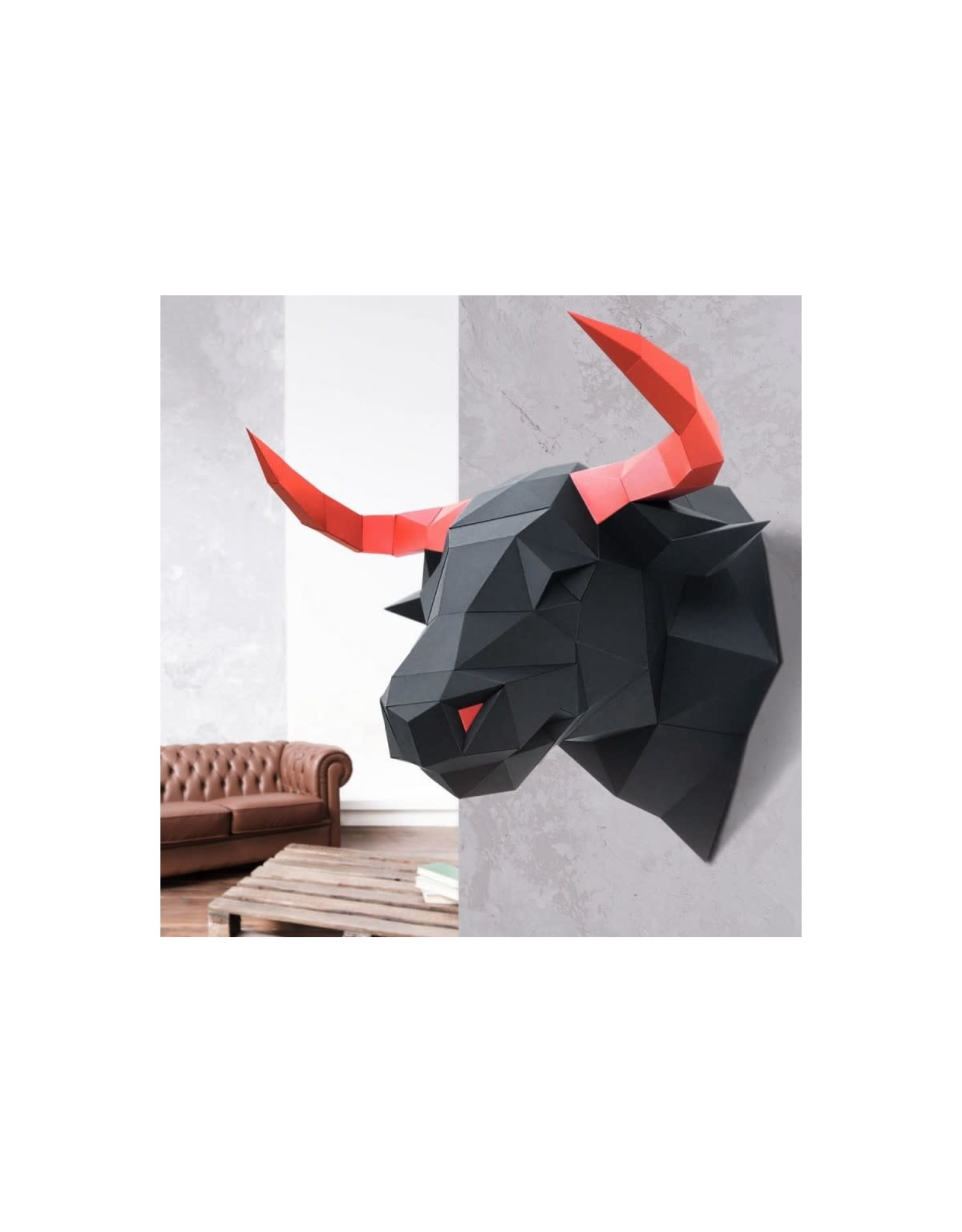 Wizardi 3D model - papercraft stier