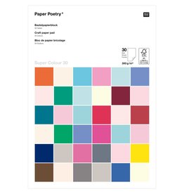 Rico Design Knutsel papier A4 300g multi color 30 vellen