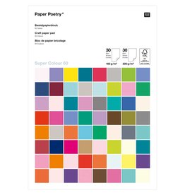 Rico Design Knutsel papier super multi color 160g 30st + 300g 30st