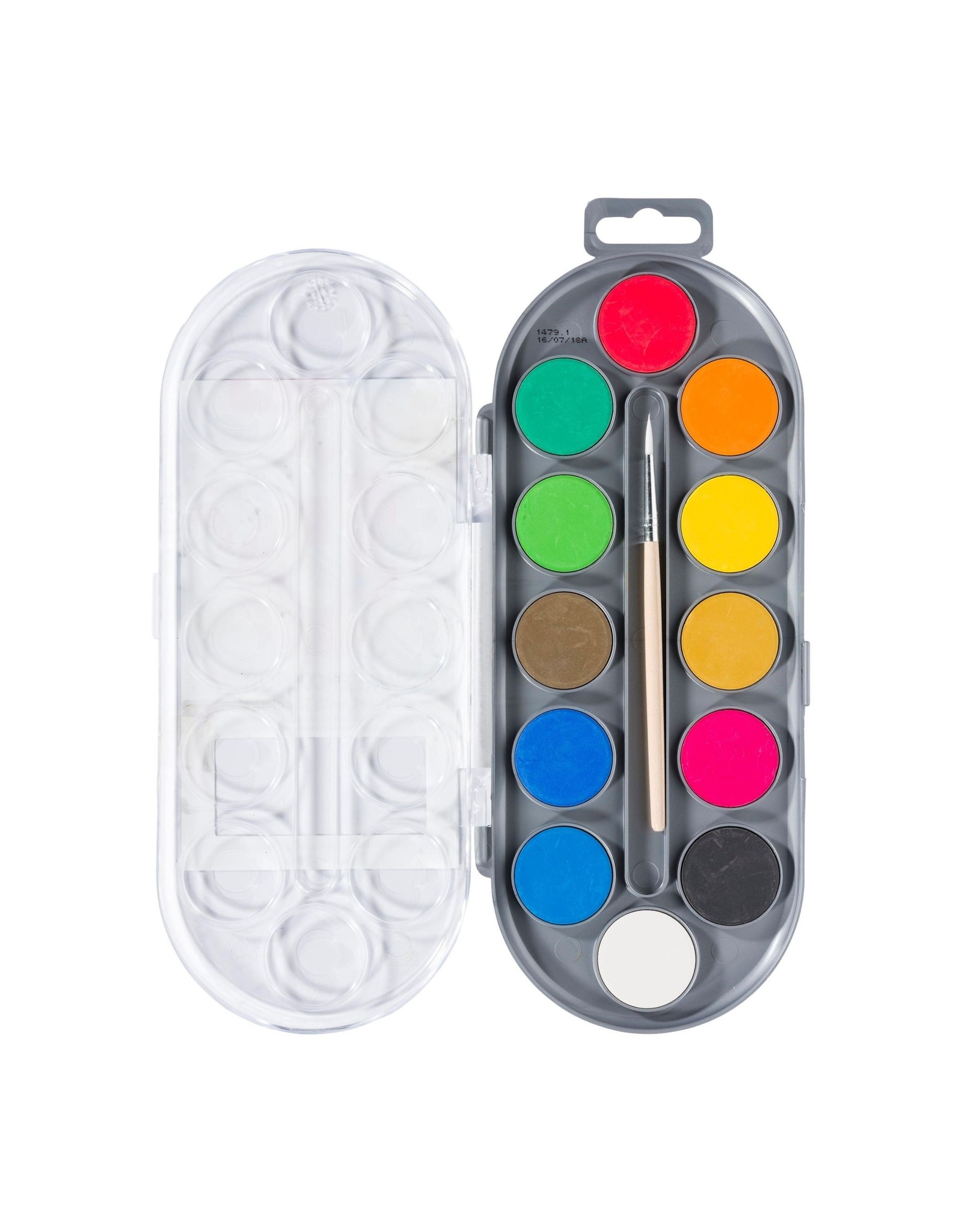 Bruynzeel Waterverf 12 kleuren met penseel