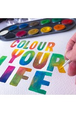 Bruynzeel Waterverf 12 kleuren met penseel