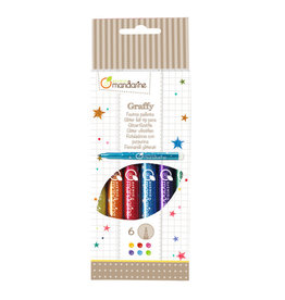 Avenue Mandarine Pak van 6 glitter viltstiften