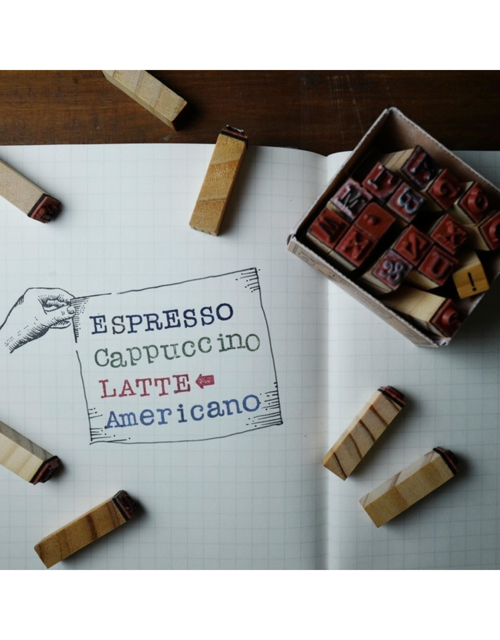 Tools to liveby Stempel set alfabet mini kleine letters