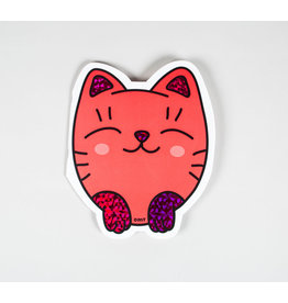 OMY Sticker shape notebook - kitty