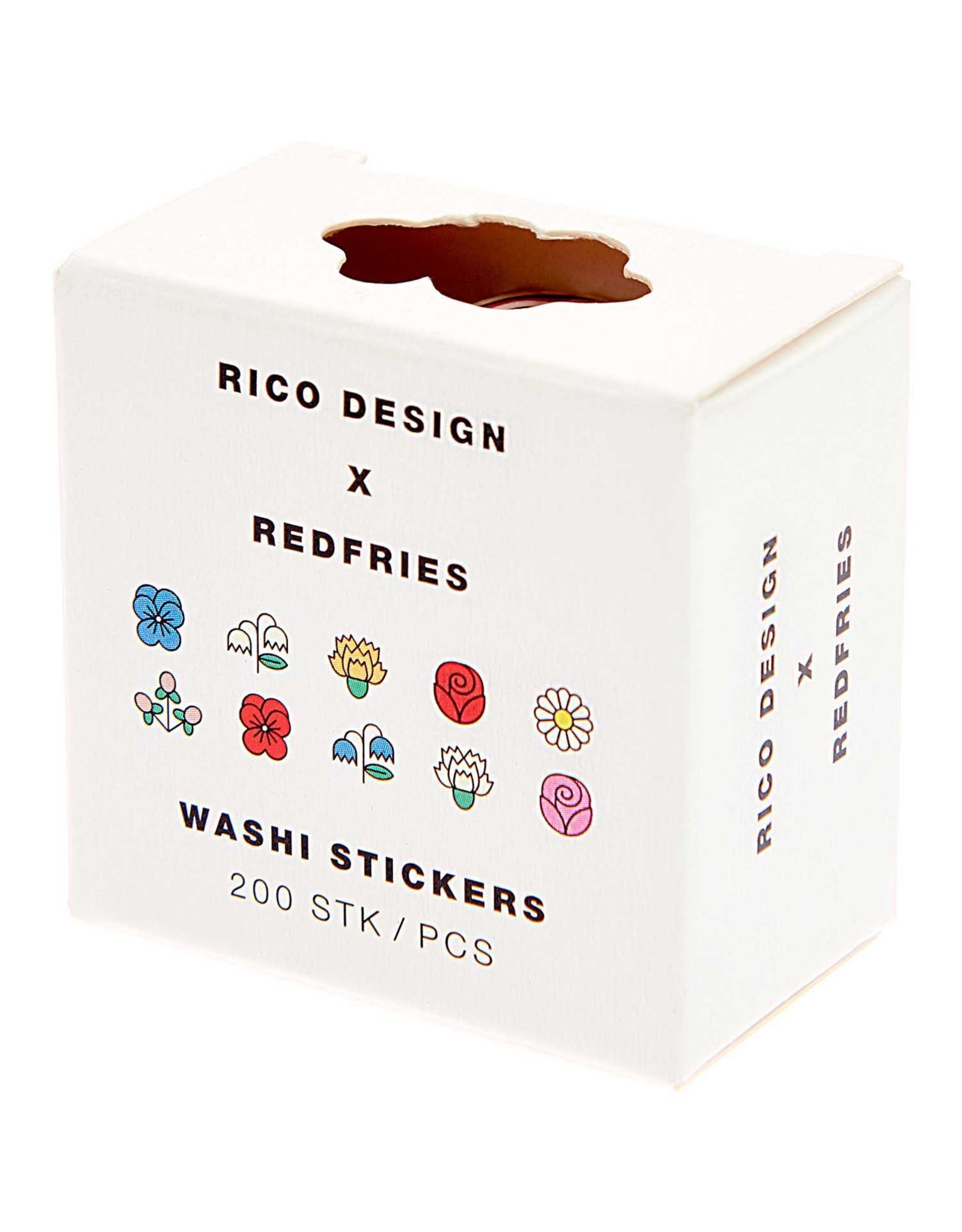 Rico Design Washi stickers redfries
