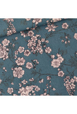 See You At Six Stof Linnen Viscose Blend - Cherry Blossom per 10cm