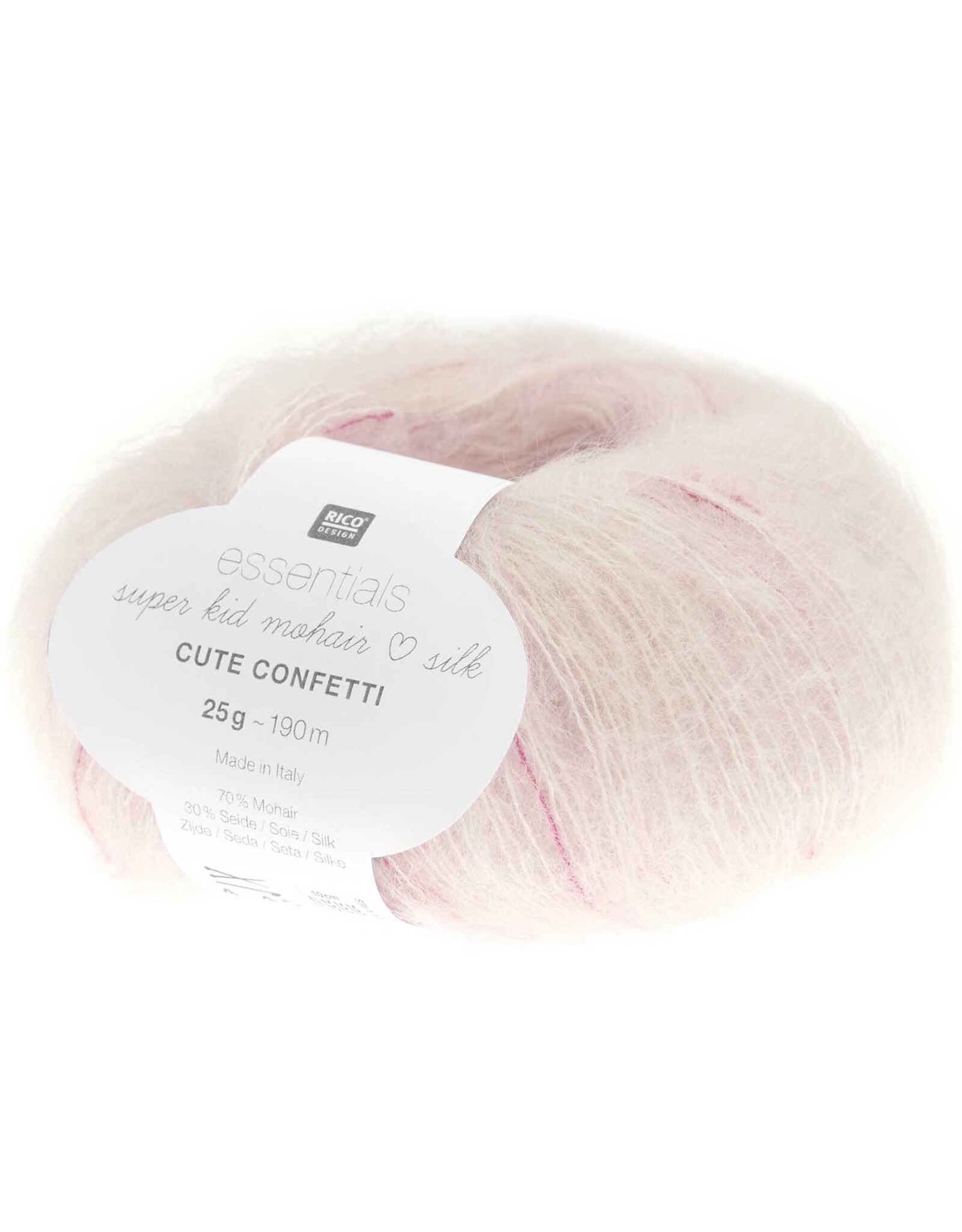 Rico Design Wol- essentials super kid mohair loves silk cute confetti