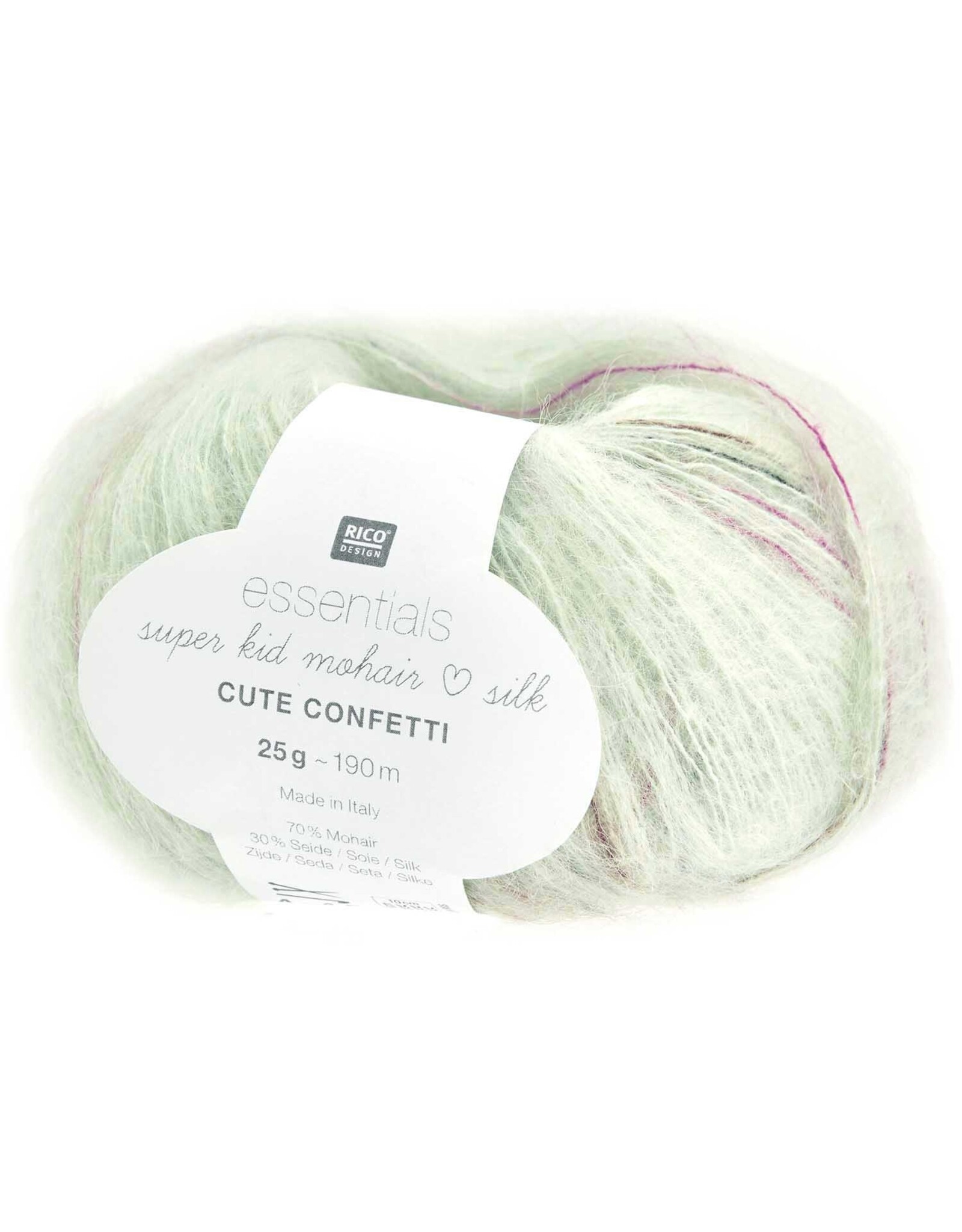 Rico Design Wol- essentials super kid mohair loves silk cute confetti