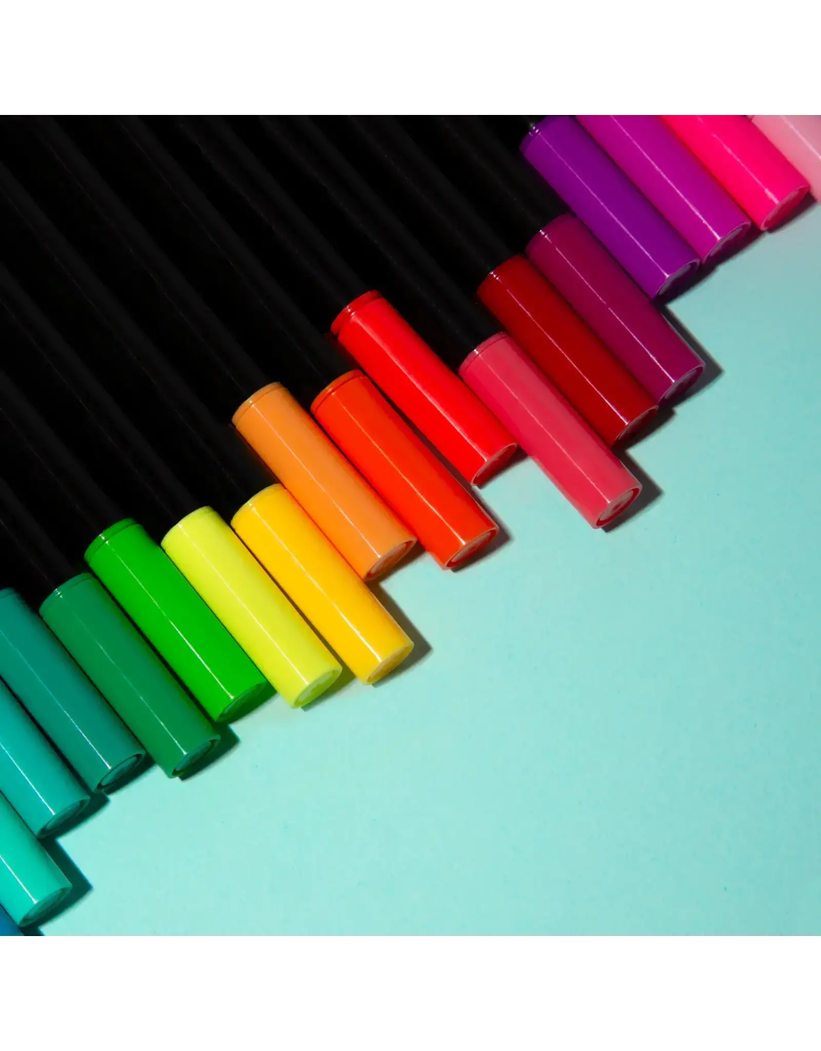 OMY Box 100 kleuren dubbel punt viltstiften