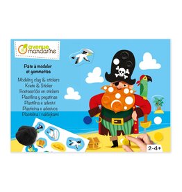 Avenue Mandarine Crea box - boetseerklei en stickers, piraten