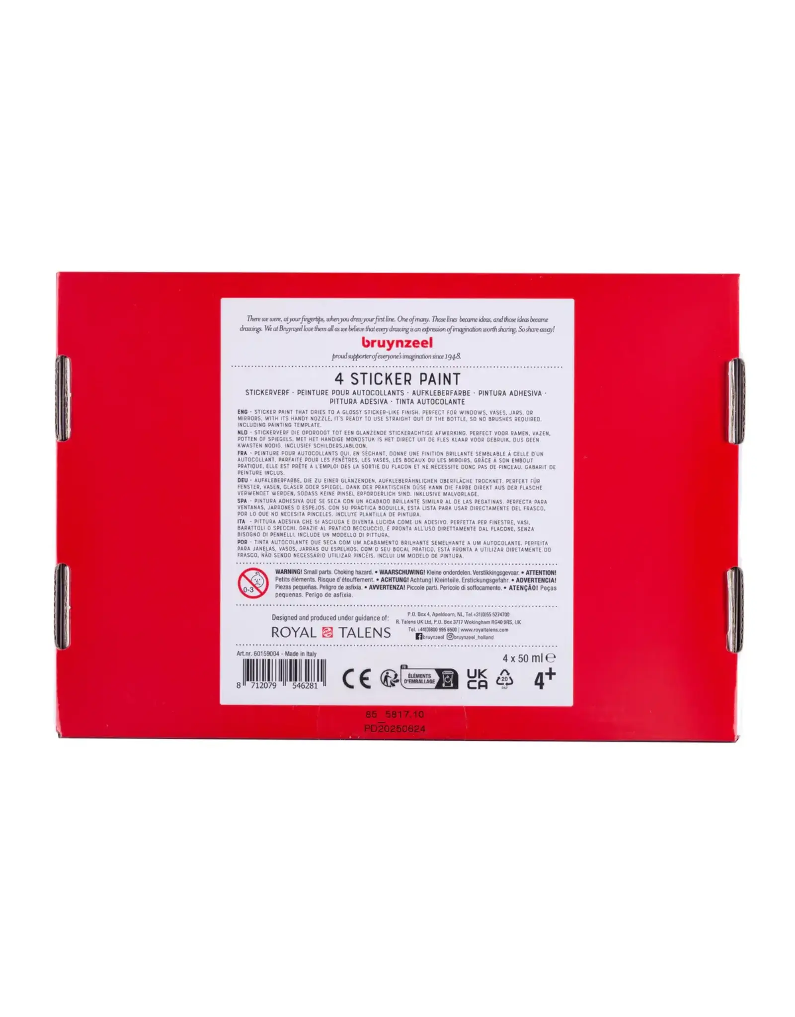 Bruynzeel Stickerverf set 4x50ml