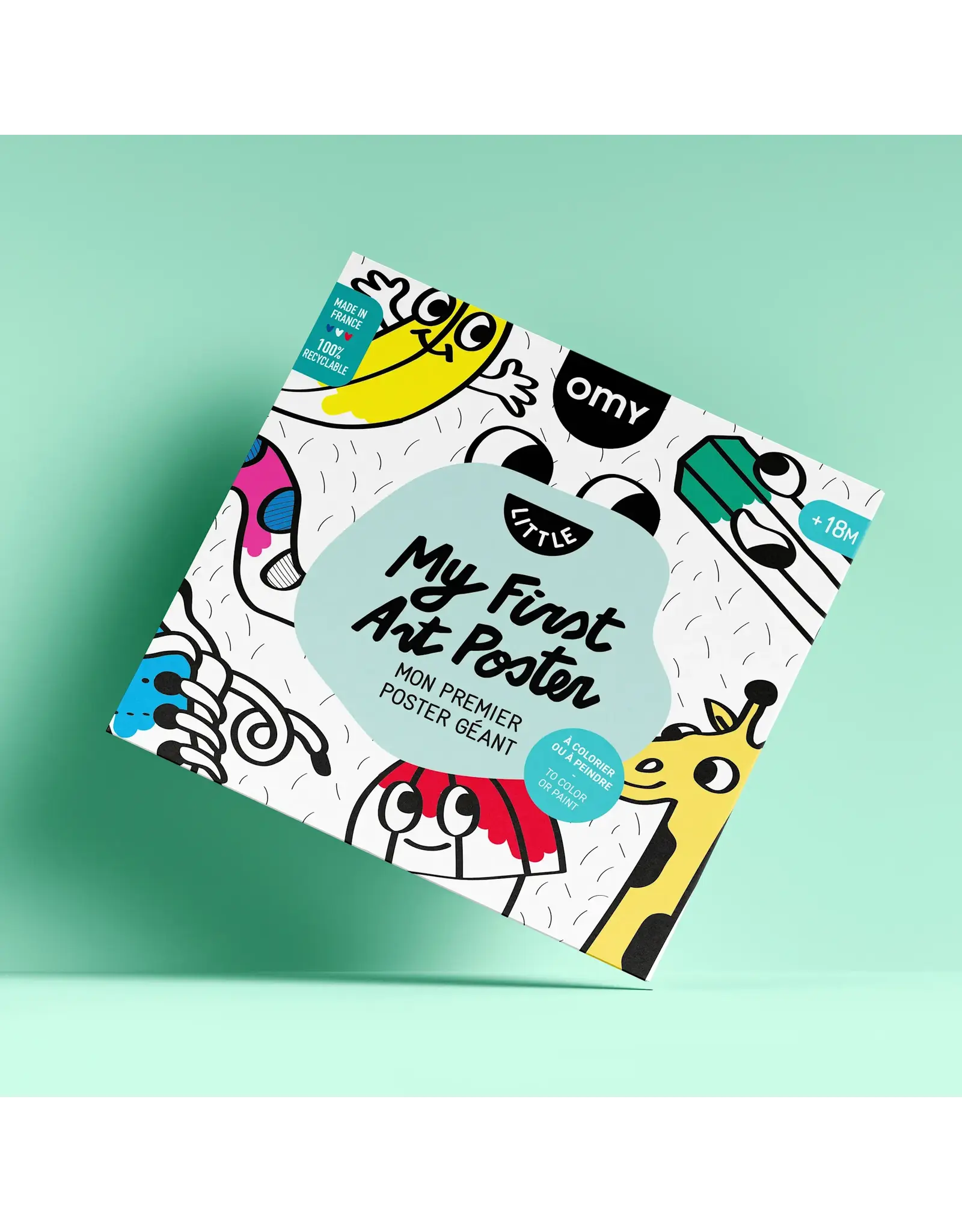 OMY Grote kleurposter - my first art poster