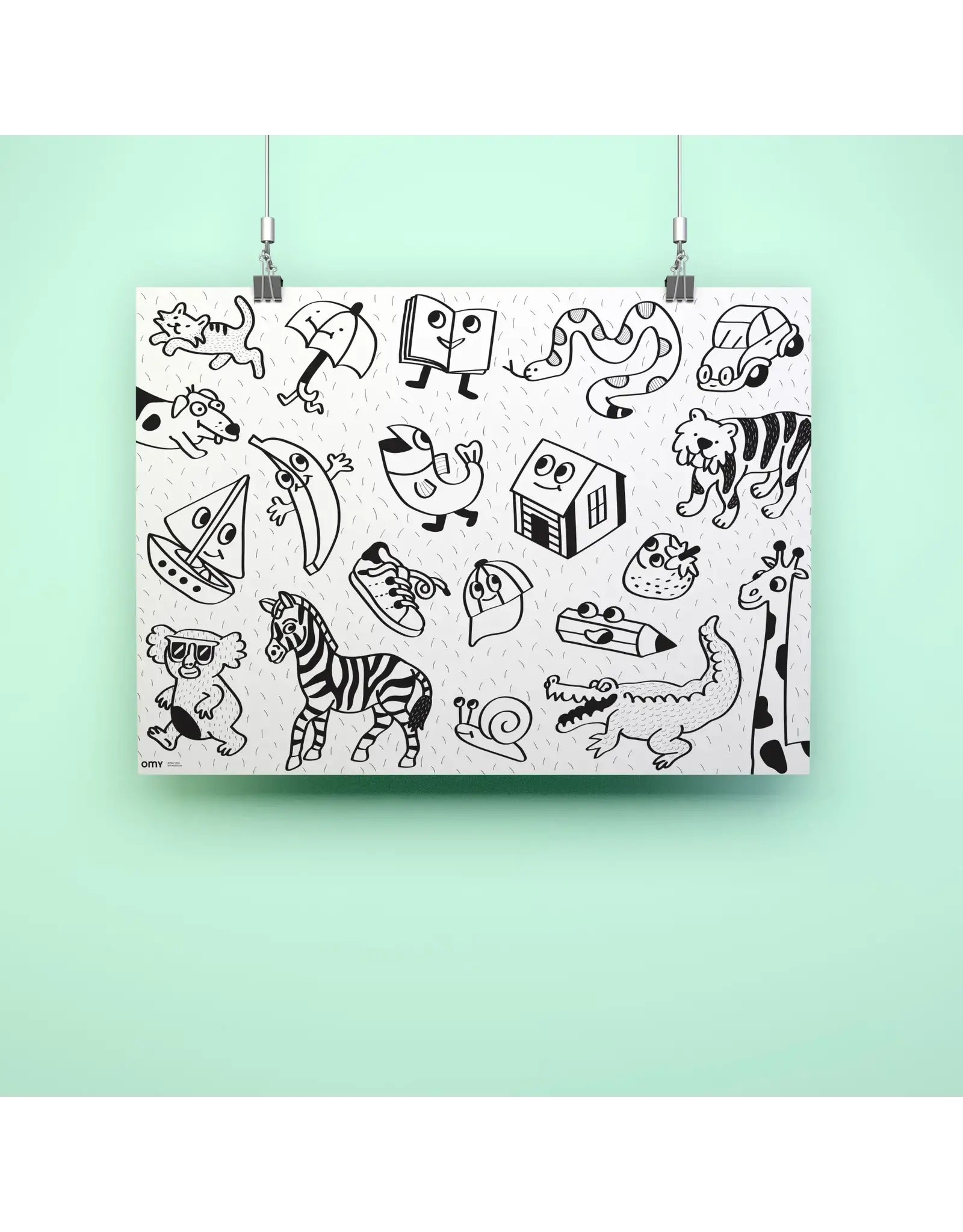 OMY Grote kleurposter - my first art poster