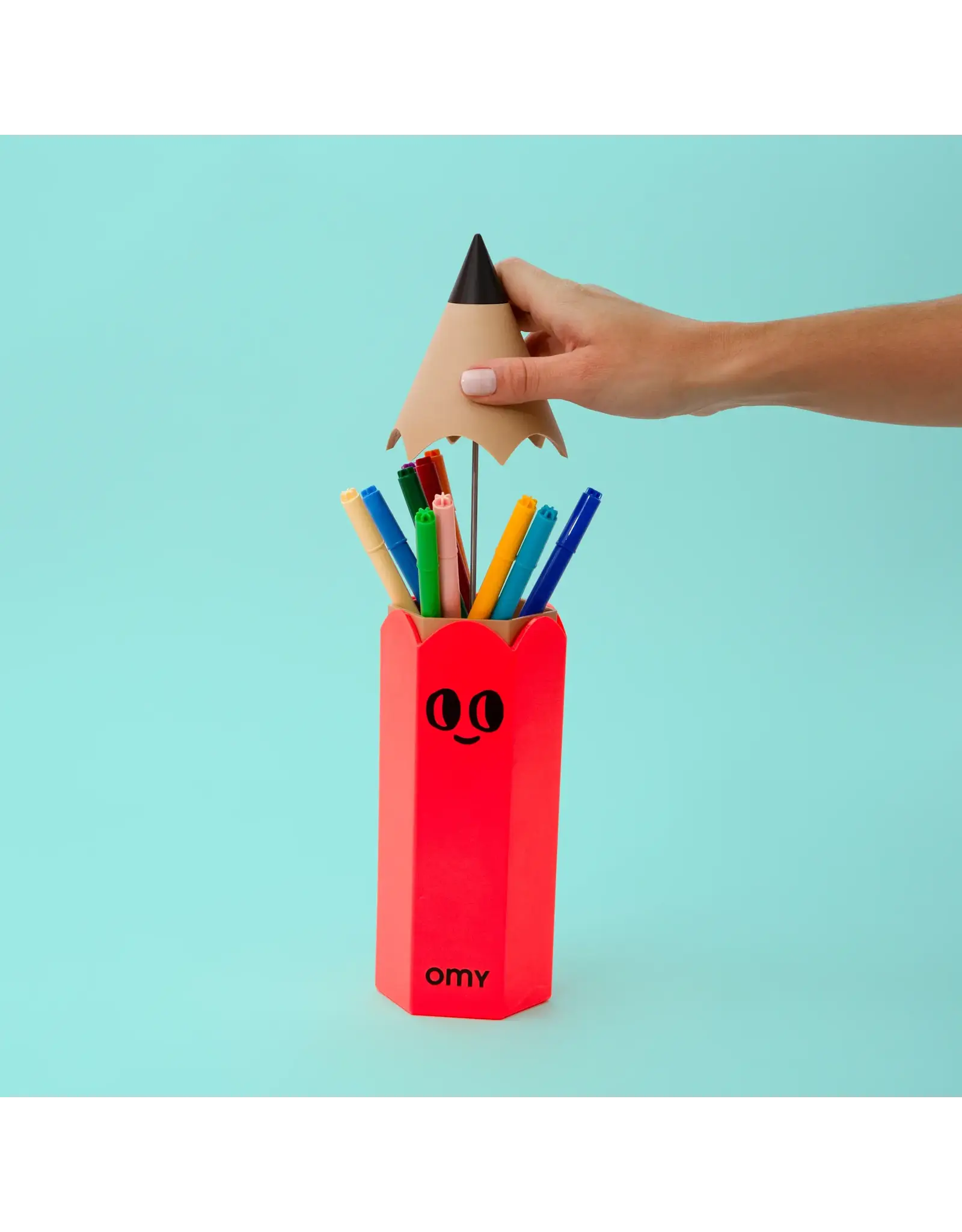 OMY Potlood box - neon