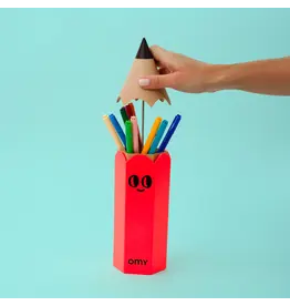 OMY Potlood box - neon