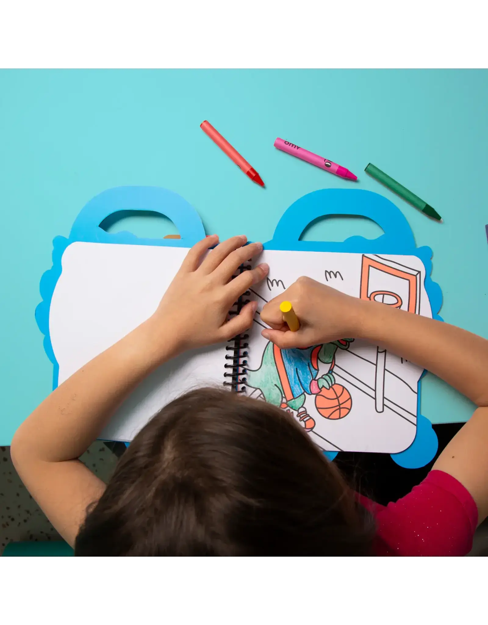 OMY Super coloring & stickers boek - dino