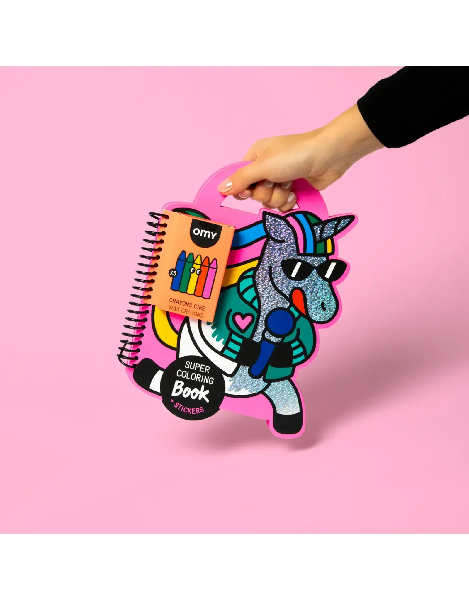 OMY Super coloring & stickers boek - lily