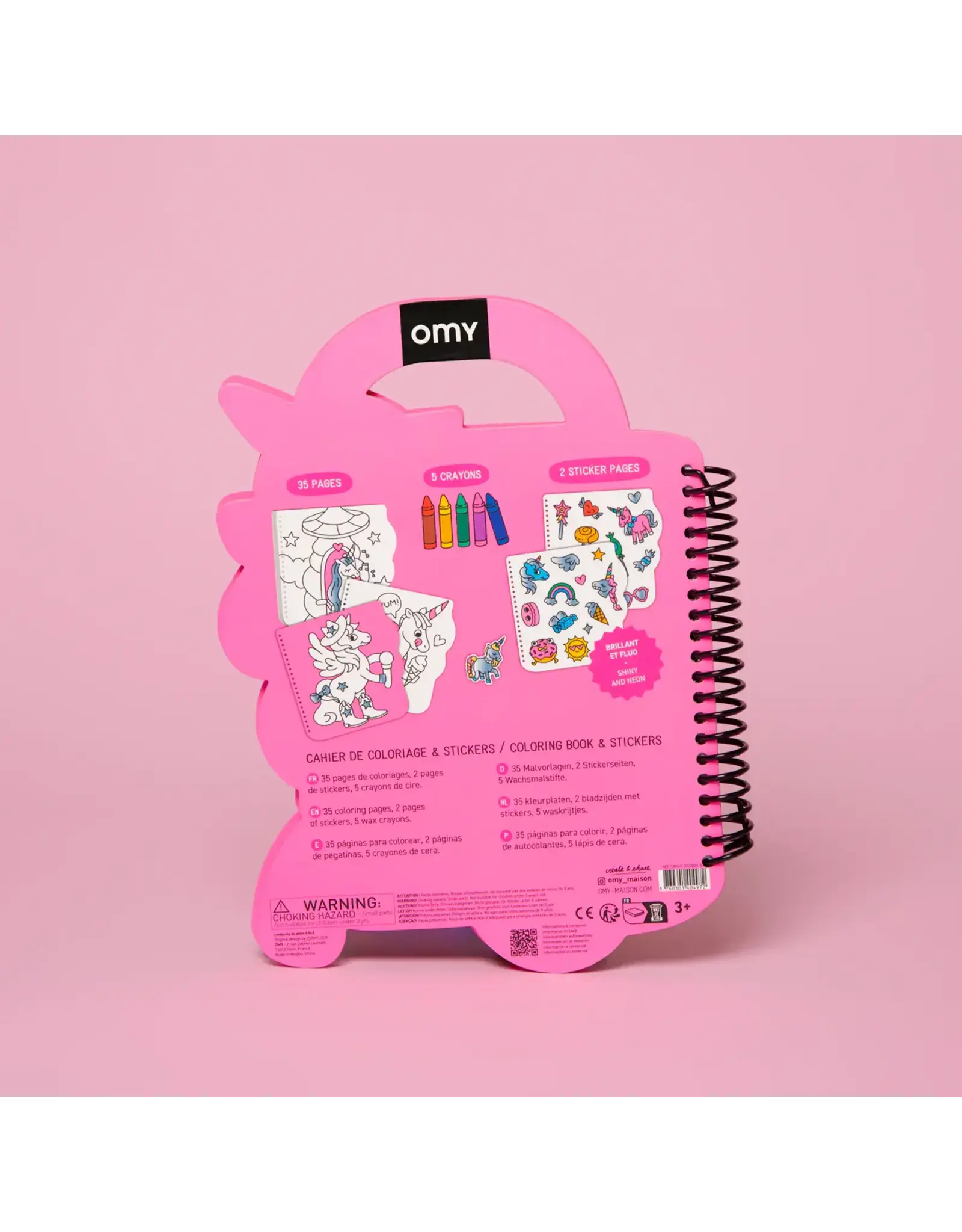 OMY Super coloring & stickers boek - lily