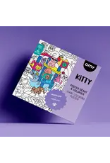 OMY Grote kleurposter - katten kitty