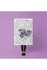 OMY Grote kleurposter - katten kitty