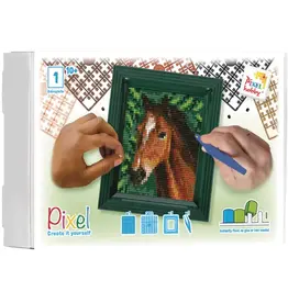 Pixel hobby Pixel mosaic set paard