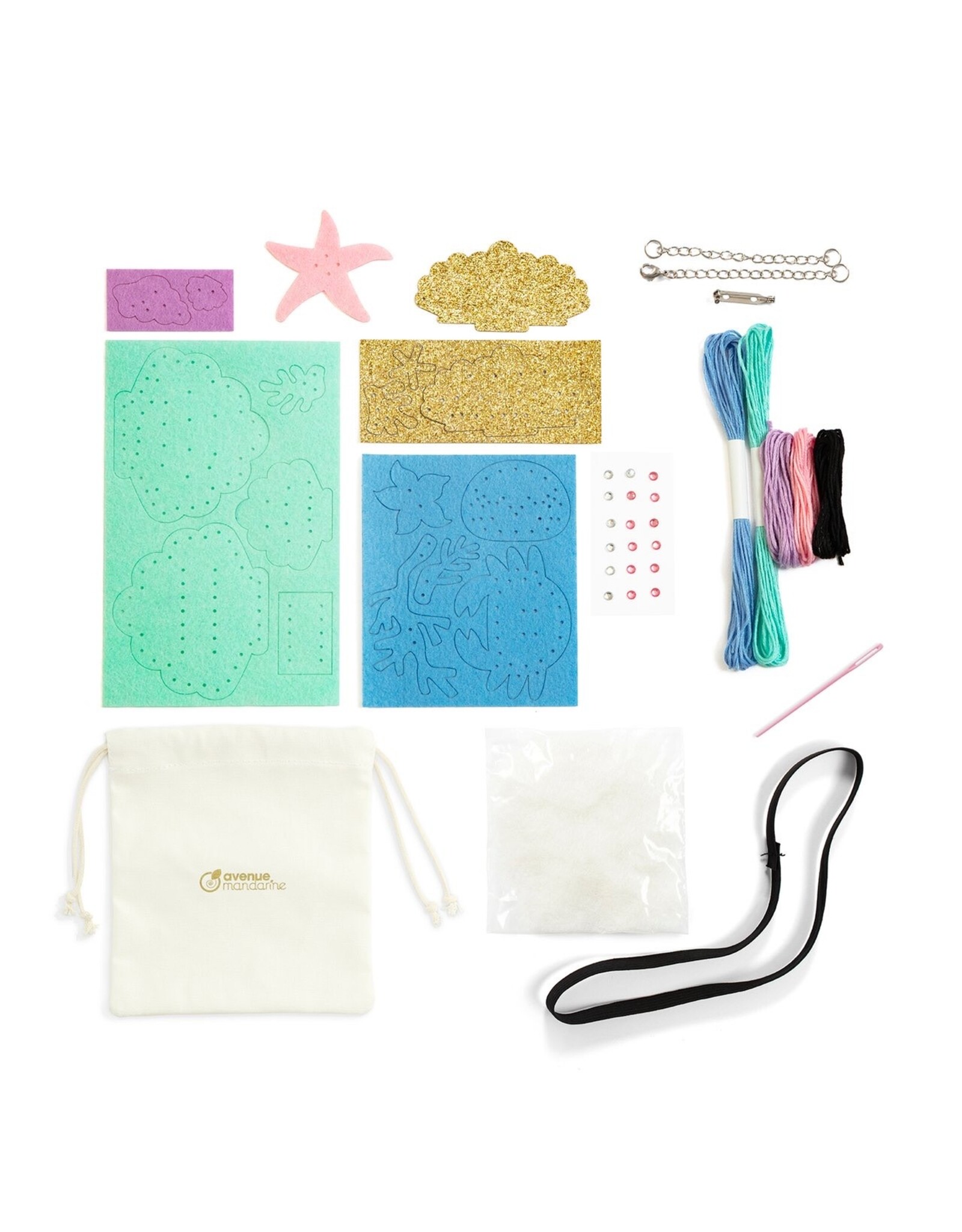 Avenue Mandarine Creatieve doos vilten juwelen, zee