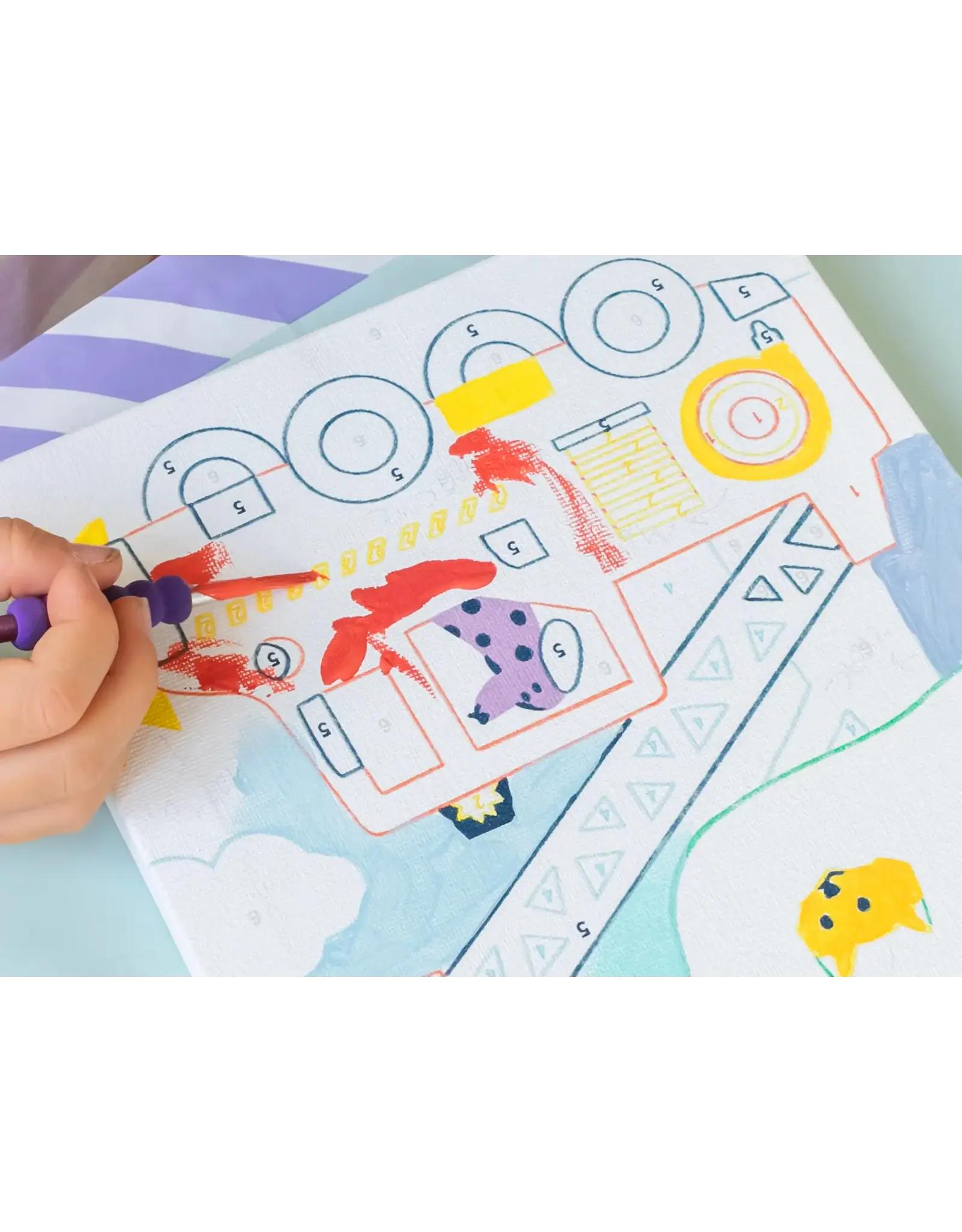 La petite épicerie Kids Schilderen op nr - wouf brandweer