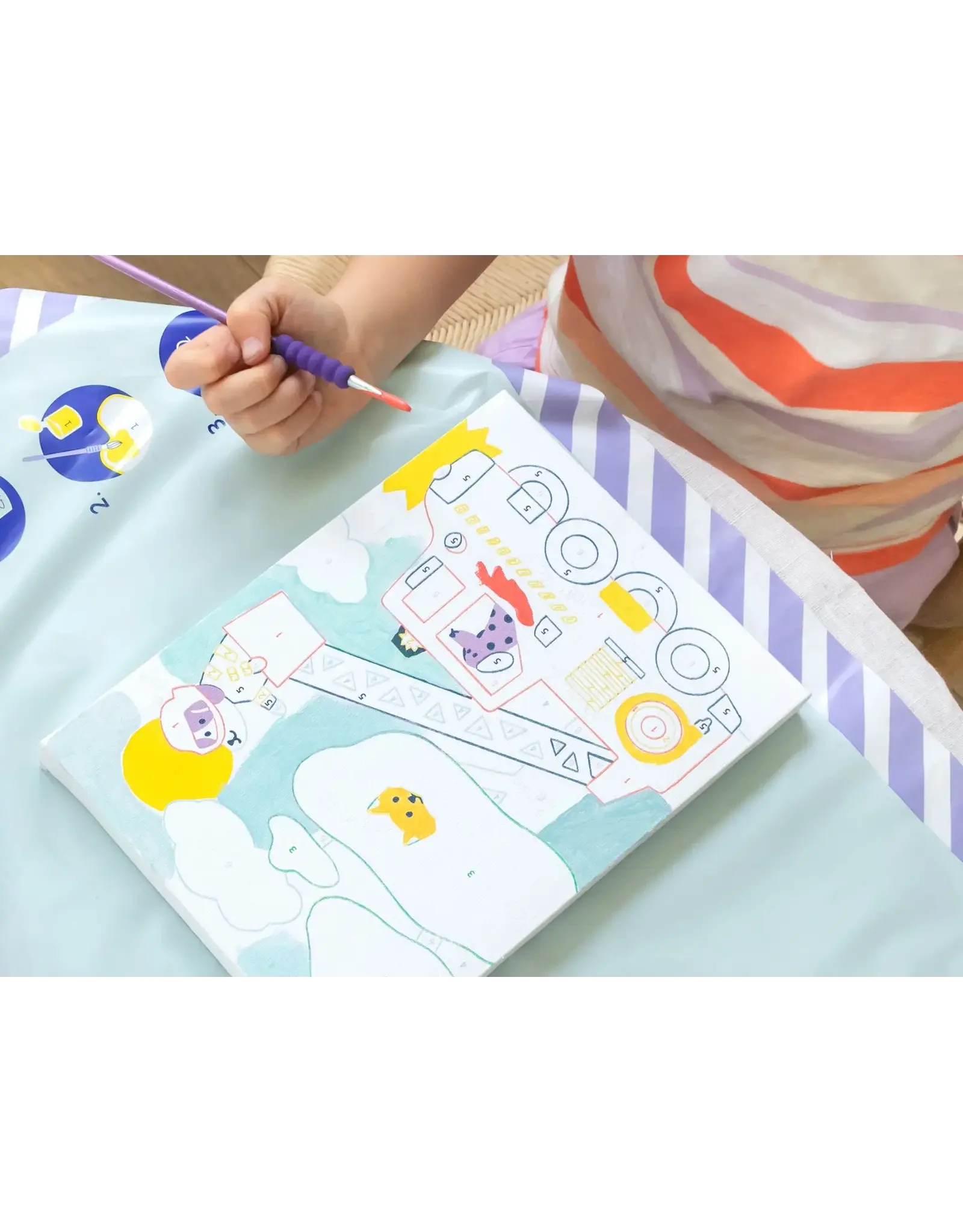 La petite épicerie Kids Schilderen op nr - wouf brandweer