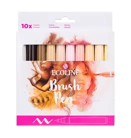 Talens Brushpen set ecoline 10 portret