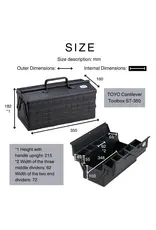 Toyo steel Tool box st-350 Rood
