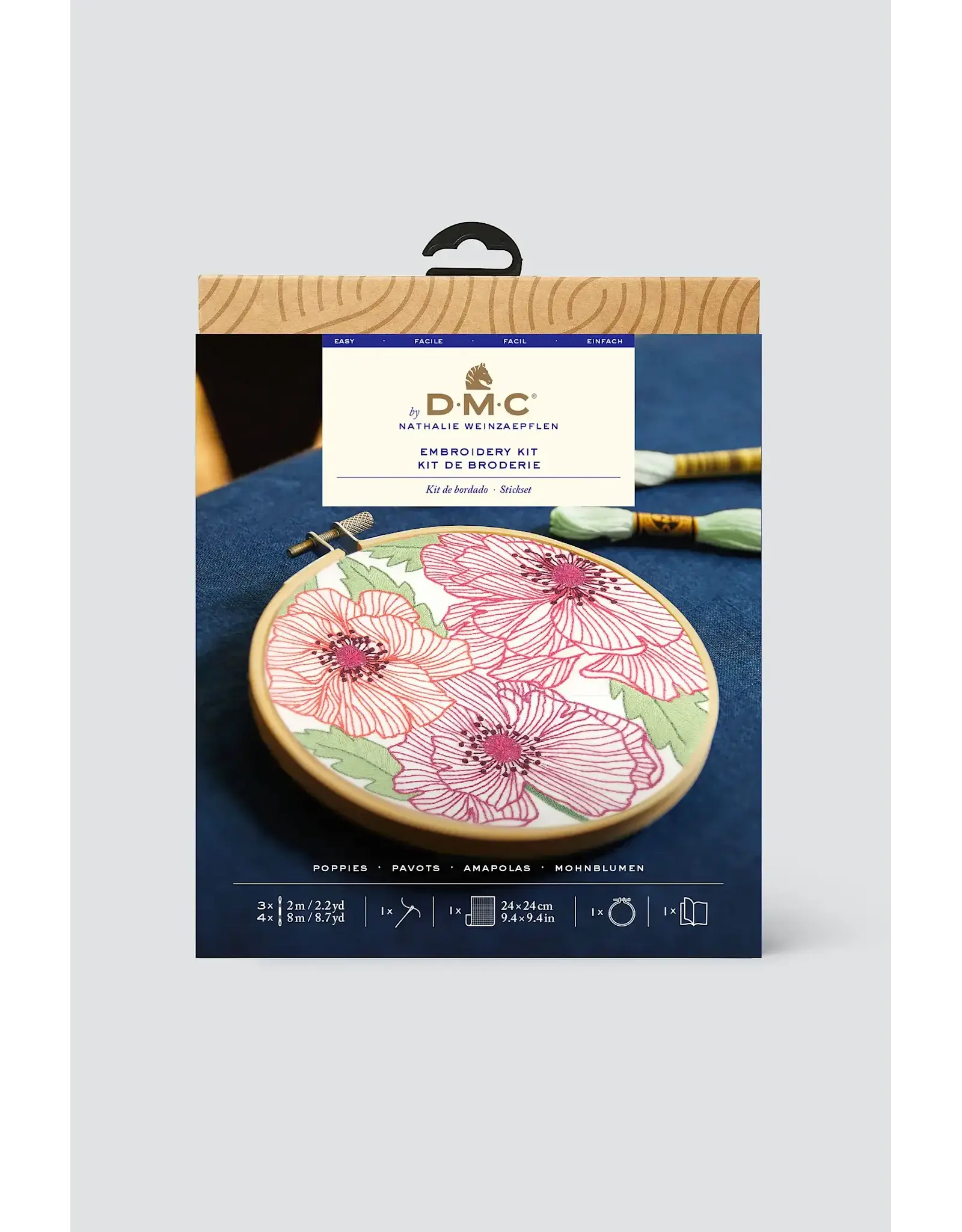 DMC Borduurkit - klaprozen
