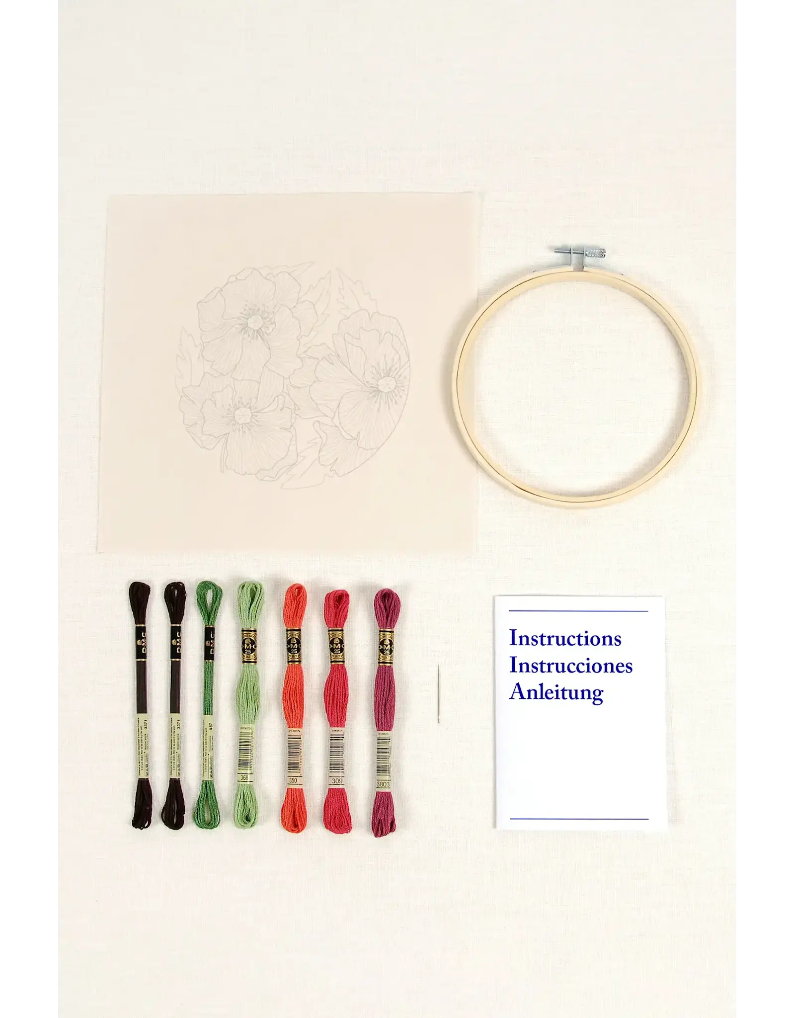 DMC Borduurkit - klaprozen