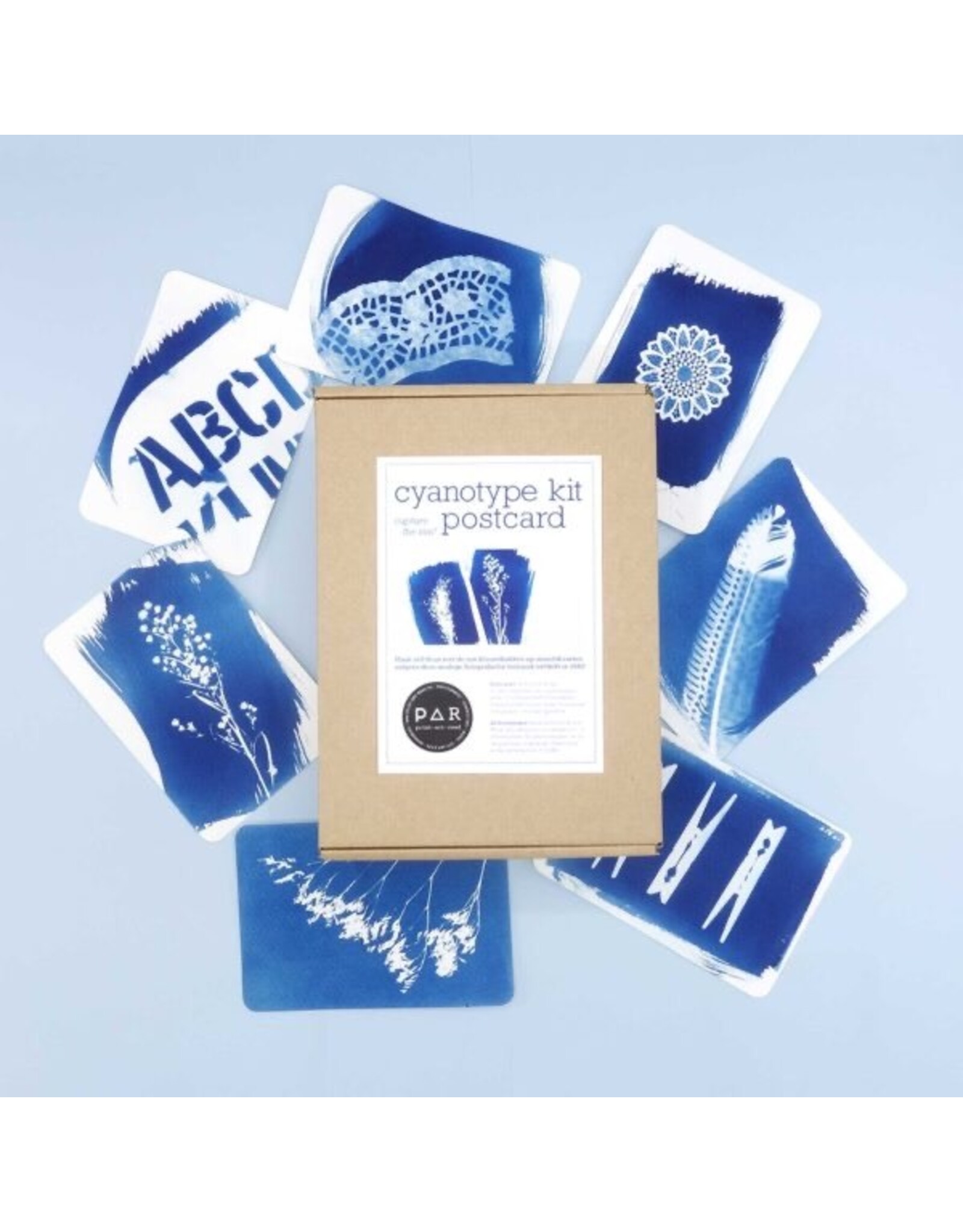 PAR Cyanotype kit poskaarten