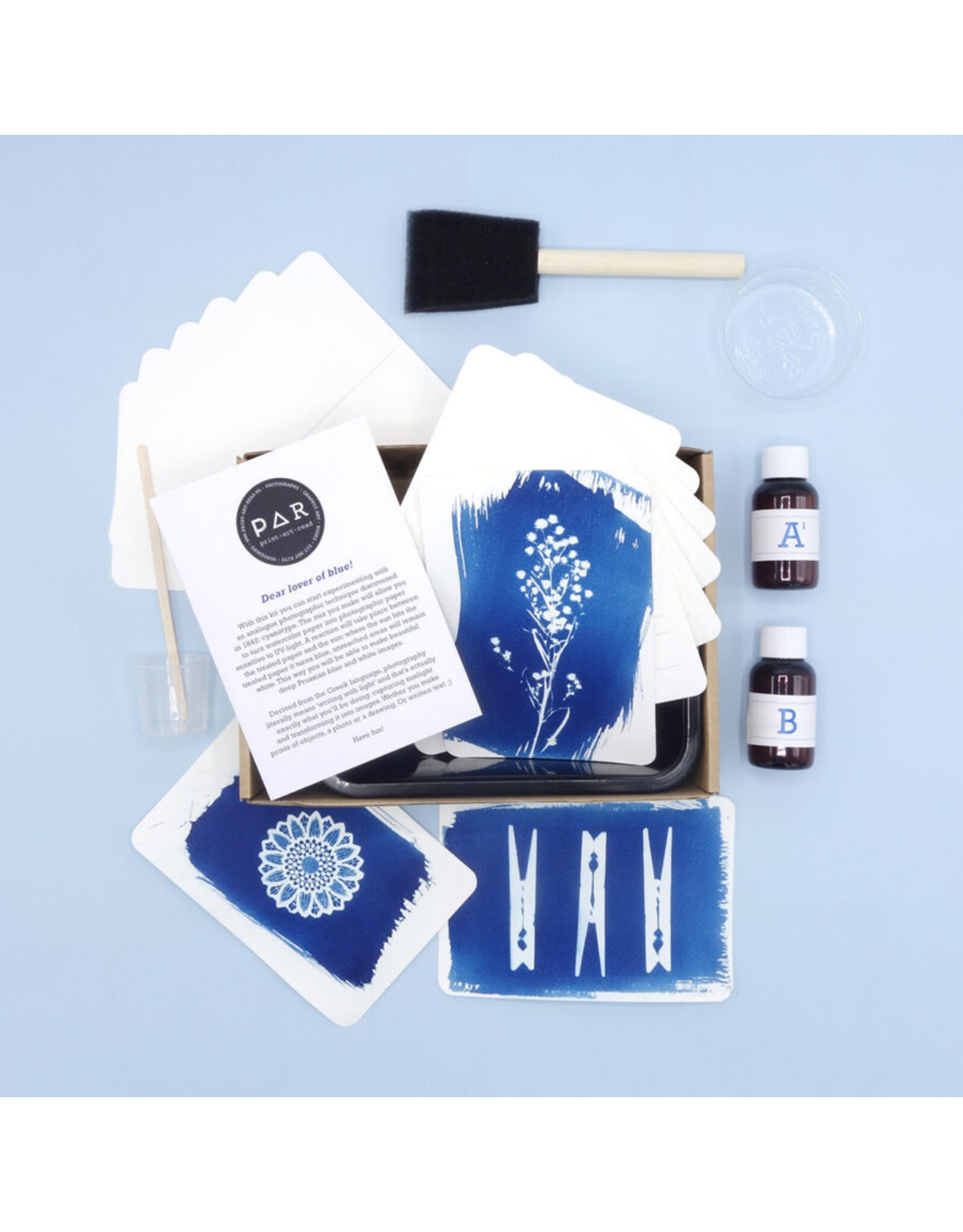 PAR Cyanotype kit poskaarten