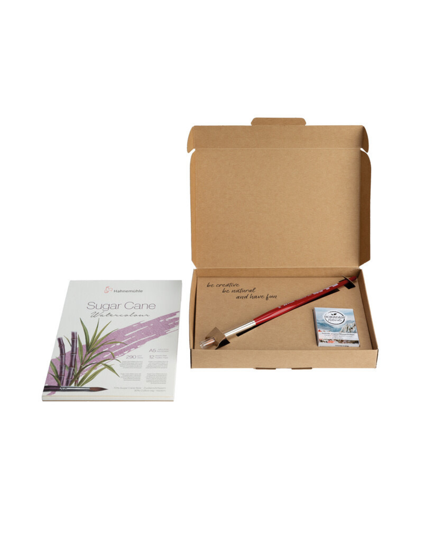 Schmincke Set horadam aquarel naturals 3x5ml + papier en penseel