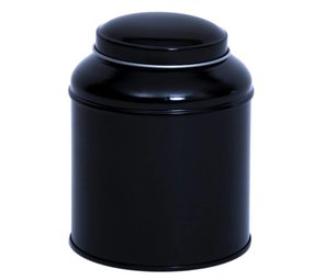 Zwart Theeblik met dubbel deksel 100g Zwart Theeblik met dubbel deksel 100g
