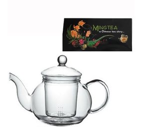 12 Fleurs de Thé + Théière JADE 600ml avec Filtre