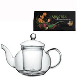 6 Theebloemen + JADE Theepot 600ml 6 Theebloemen + JADE Theepot 600ml