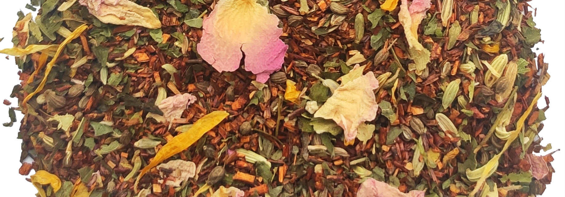 Rooibos Tee mit Minze und Rosenblättern BIO