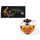 12 Theebloemen + Theepot metalen filter 950ml 12 Theebloemen + Theepot metalen filter 950ml