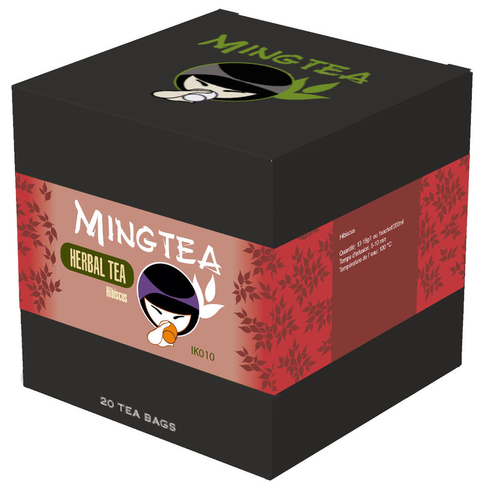 Kruidenthee: Hibiscus - 20 Piramide zakjes