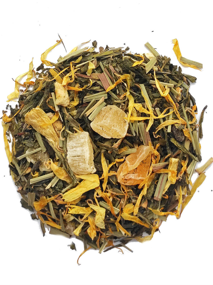 Groene thee Citroen & Perzik Natuurlijk aroma - 20 Piramide zakjes