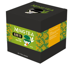 Groene thee Ginseng & Gember - 20 Piramide zakjes Groene thee Ginseng & Gember - 20 Piramide zakjes