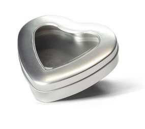 Boîte en forme de coeur avec fenêtre Boîte en forme de coeur avec fenêtre