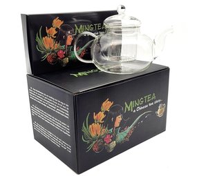 COFFRET CADEAU: 12 Fleurs de Thé + Théière JADE 600ml avec Filtre COFFRET CADEAU: 12 Fleurs de Thé + Théière JADE 600ml avec Filtre